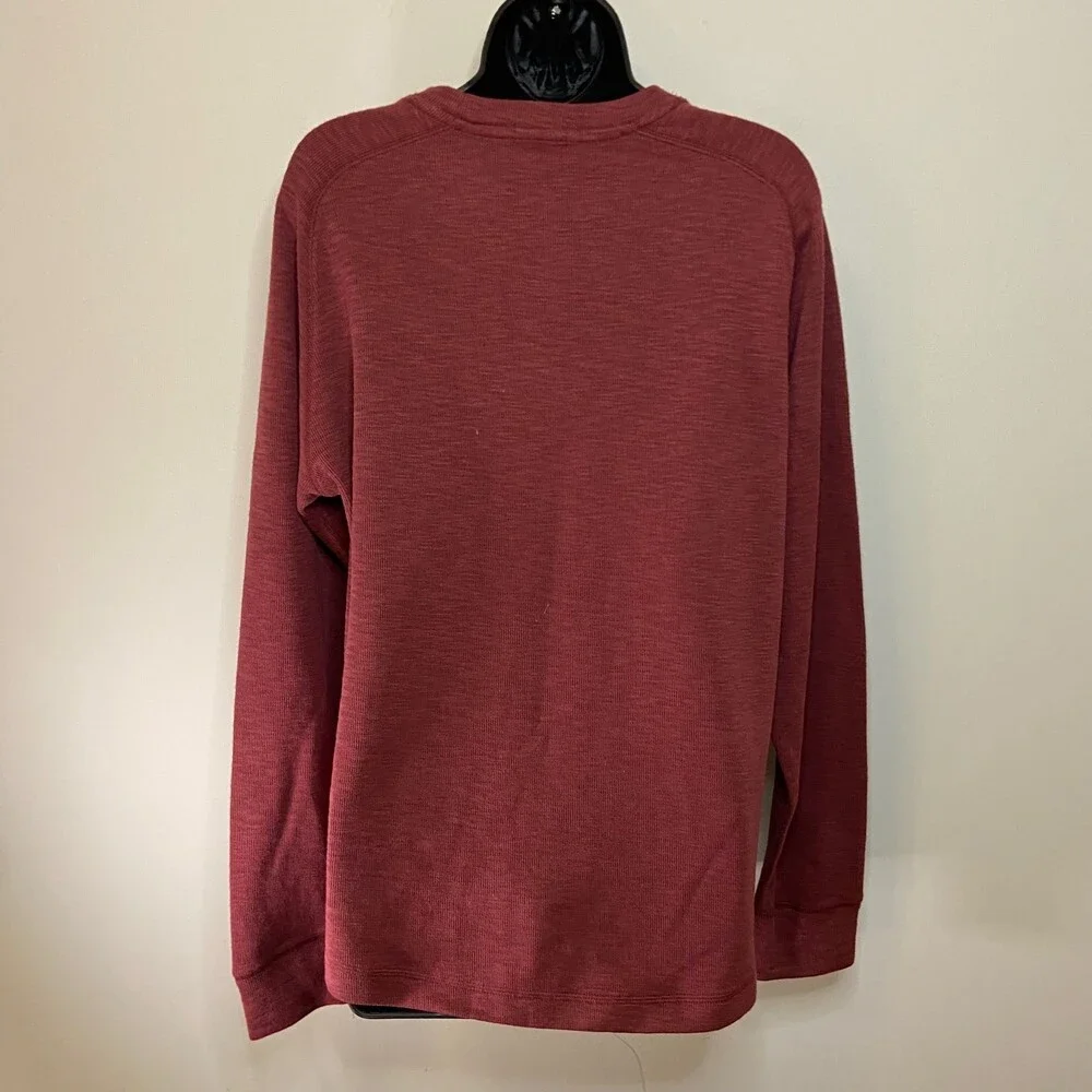 Banana Republic Red Burgundy Long Sleeve Crewneck Shirt Sweater Sz Medium